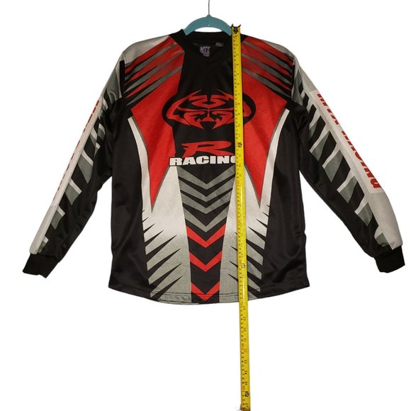 MTX Motocross Bike Racing Jersey Shirt Long Sleeve Red Youth Boys Size Large - Picture 6 of 10